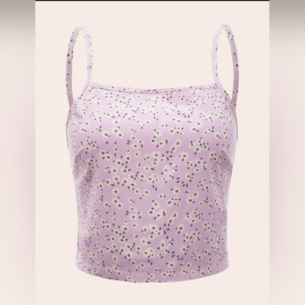 NWT ROMWE floral print cami top